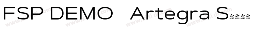 FSP DEMO   Artegra S字体转换